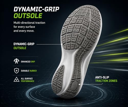 Image of Kraasa Men's Running Shoes | Breathable Mesh Upper | Lightweight Phylon Sole | Cushioned EVA Insole | Comfortable Sports & Casual Sneakers for Gym, Walking & Daily Use