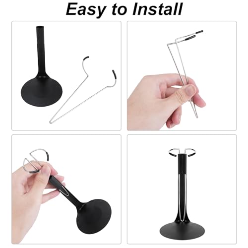 Image of 10 Pcs Doll Stand Adjustable Doll Display Stand, Action Figure Stand Holder 1 /6 Scale Dolls Support Stand for 8 inch to 12 inch Dolls Accessories (Black)