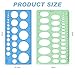 Circle Template Circle Stencil Circle Template for Drawing Round Drafting Drawing Templates Drafting Stencils Tools Geometry Circle Templates for Office School Drawing Design Measuring 2 Pack