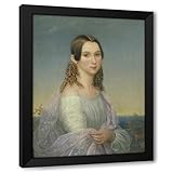 ArtDirect Princess Eugénie (1846) Custom Framed Art Print Giclee Print or Canvas Options with Various Sizes and Customization by Nils Jakob Olsson Blommér