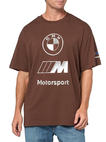 Puma Mens BMW M Motorsport Graphic Tee Espresso Brown Large