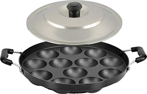 Sahishnu Online & Marketing Non Stick Appam Patra, Appam Maker, 12 Pits Appam Maker