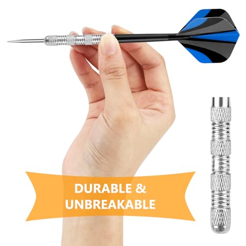 Image of Accmor Metal Tip Darts, Steel Tip Darts, 14 Grams Professional Metal Darts, Darts Metal Tip Set, Metal Darts for Dartboard