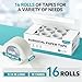 Dimora Paper Medical Tape 16 Rolls- Hypoallergenic White Surgical Tape for Sensitive Skin，Breathable First Aid Wound Tape with Pain-Free Removal，Secures Dressing and Medical Devices -1