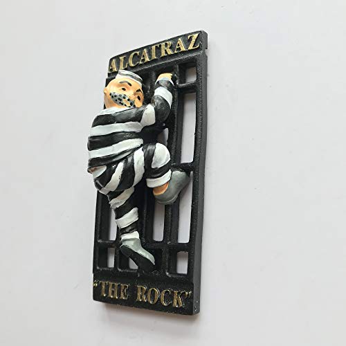 Imán decorativo 3D Alcatraz Island San Francisco 8x4 cm miniatura 4
