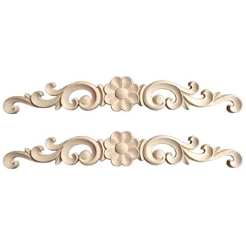 HEALLILY Apliques de Madera Tallada para Muebles Cover