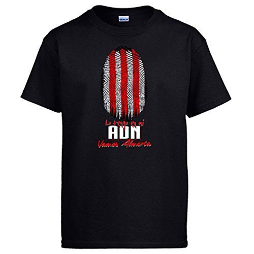 Diver Camisetas Camiseta lo Tengo en mi ADN futbolero de Almería - Negro, M