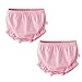 myonly - 2 Bragas Suaves de algodón para bebés y niñas, para niñas de 1 a 3 años Rosa Rosa (Rosado)