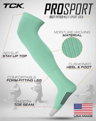 Image of Baseball Softball Over the Knee Socks Prosport | Durable Performance | Double Welt Top | Smooth Toe | Moisture Wicking