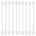 ESUMIC LED Cable Connector Extension Cable Wire 4 Pin Female to Female for SMD 5050 3528 RGB LED Strip Light 30cm Black 10 Pack (White)