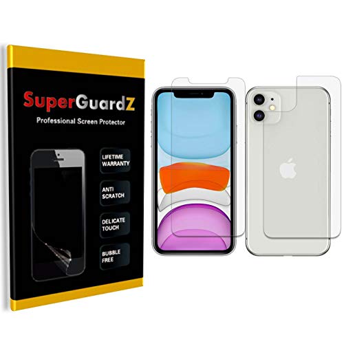 [4-Pack] For Iphone 11 Full Body [Front + Back] Screen Protector, Superguardz, Anti-Glare, Matte, Anti-Fingerprint, Anti-Scratch, Anti-Bubble [Lifetime Replacement] #TOP22