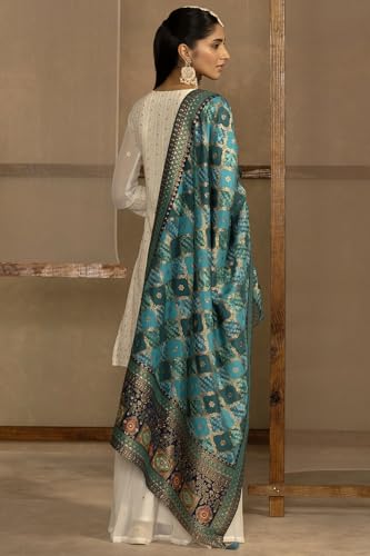 Image of Soch Womens Georgette Embroidered Suit Set With Beads And With Stones