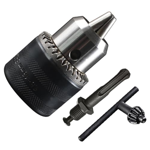 ESJNNK ドリルチャック SDSプラス回転チャック 1.5-13mm 穴あけ 研磨 1/2-20UNF(12.7mm) インパクトドライバー用 アタッチメント DIY工具 メタルキー付き