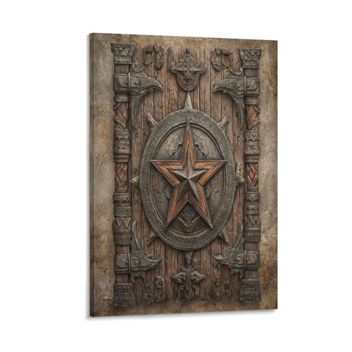 Lienzo decorativo de Texas rústico para dar calidez a tu sala de estar