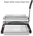 TIANSE Binding Machine, 21-Holes, 450 Sheets, Comb Binding Machines with Starter Kit 100 PCS 3/8'' Comb Binding Spines, Comb Binder Machine Book Maker Perfect for Letter Size, A4, A5 or Smaller Sizes