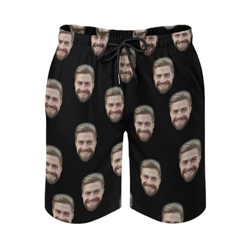 Custom Faces Men's Swim Trunks Quick Dry Beach Shorts Personalized Funny Shorts Customize Your Photo Bathing Suits2