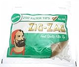 1250 Tips - Zig ZAG Menthol Slim Filters Tips Packs - 250 Tips Pack X 5