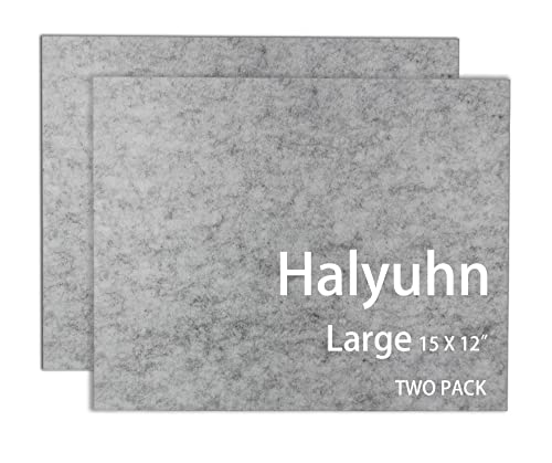 Halyuhn Thick Felt Sheets 8 MM, 15’’ X 12’’ Felt Square Pads For Furniture, Cuttable Felt Furniture Pads For Hardwood Floors Protection, Felt Pads For Furniture, Thick Felt Sheets For Crafts (2 Pcs)