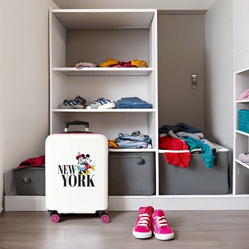 Disney Girls' Cabin Suitcase, New York White, Talla única2