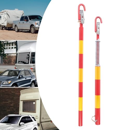 Aohuada Auto Abschleppstange Pannenhilfe für Anhängerkupplung PKW LKW Zugkraft 5000kg Abschleppstange Pannenhilfe 5t Zugentlastung Feder Dämpfung
