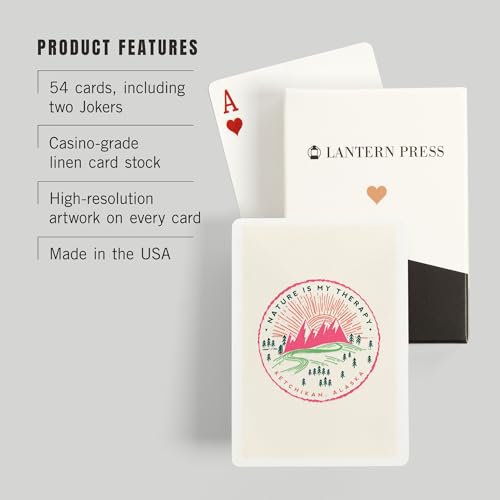 Lantern Press Ketchikan, Alaska, Naipes de Poker 52 cartas miniatura 3
