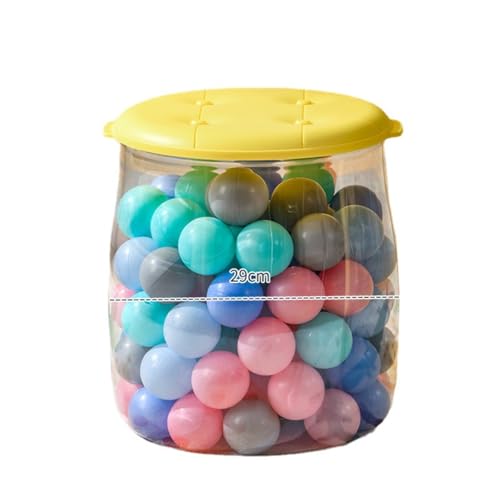 透明 収納スツール 収納ケース 抱き枕 人形展示ボックス コレクション透明円柱のプレイ 大容量 展示ボックス ぬいぐるみ動物 収納陳列,グレー (Green グリーン)