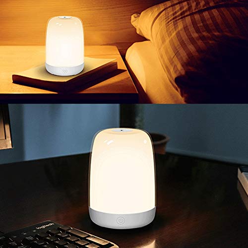 Lámpara de Mesa de Noche LED Táctil con Luz RGB y Batería USB miniatura 2