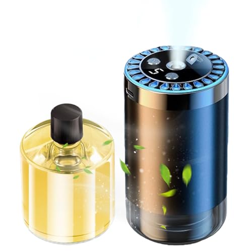 Profumatore D'Aria Intelligente Per Auto | Ricaricabile USB per Ambiente Auto,Diffusore di Oli Essenziali a 7 Colori con Luce Stellare per Relax in Casa Camera da Letto Bagno Camera dei Bambini Spazi