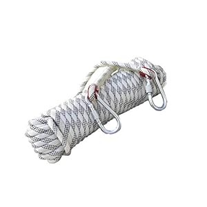 Touw Buiten Wit 10mm/12mm/14mm/16mm Dik Veiligheidstouw, Ontsnappingstouw/Reddingslijn/Brandtouw Slijtvast Nylon Touw…