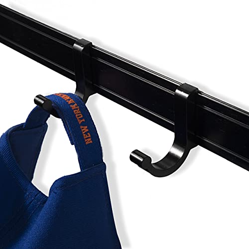 Brightmaison Clothes Drying Rack, Laundry Room Organizer With Hooks For Hanging, Wall Mounted Drying Rack Metal, Black #TOP4