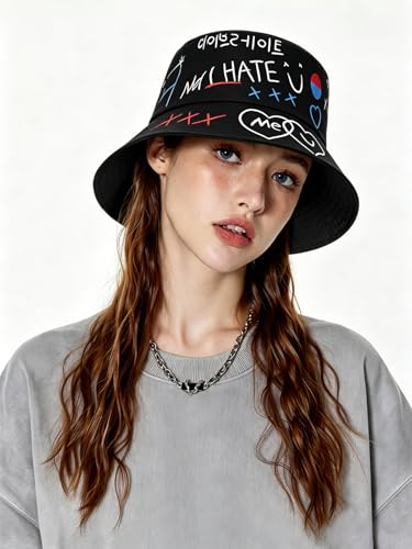 Image of Packable Reversible Printed Bucket Hat Unisex for Men Women Beach Fisherman Cap