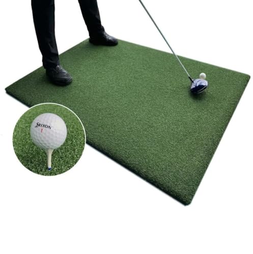 ゴルフ練習マット ウッドティーを刺せるプロ仕様 TEEUP PRO RANGE MAT 150×100cm 業務用高重量12kg 35mm 超厚ボリューム芝