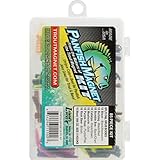 Trout Magnet 85 Piece Panfish Magnet Kit, with A Longer Shad Dart Hook, Includes 70 Split Tail Grub Bodies, 15 Black Size 8 Hooks, Catches All Types of Fish