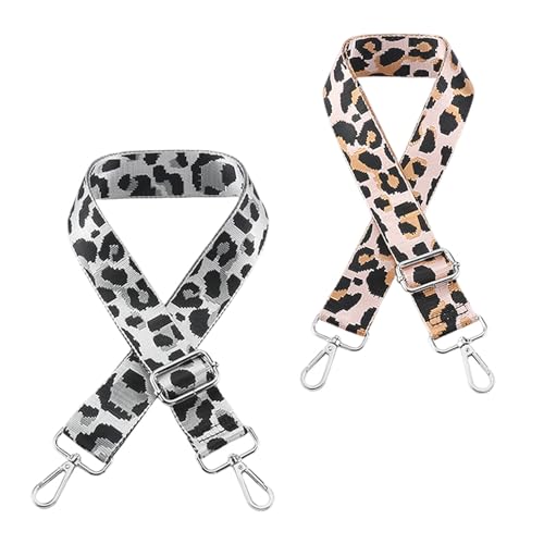 2 Stück Schultertaschengurte Mit Leopardenmuster, Breite Schultergurte Für Taschen, Ersatz Für Taschenschultergurte, Verstellbare Schultergurte Für Taschen, Taschenzubehör