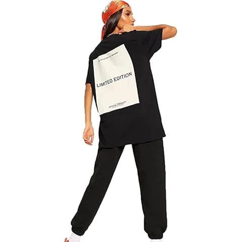Pure Fashion UK Women's Oversized Slogan T-Shirt Cover