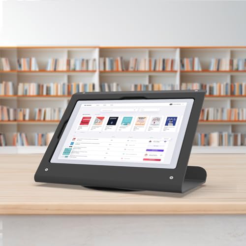 Pinikox Retail Kiosk Tablet Stand Compatible with iPad 10 gen 10.9 inch, air 4 5 10.9", 11"(A16), Pro 11" 1st 2nd 3rd 4th gen., Air 11", Business POS Tablet Stand, 360° Swivel Base, Black