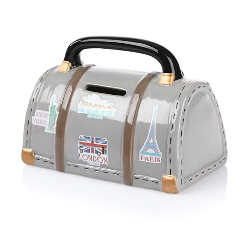 FunX Spardose Reisetasche - Sparschwein als Verpackung für Geldgeschenke...