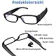Nisanmoon Brille Sportkamera, Brille Videokamera HD 1080P Sportkamera Brille, Kleine Action-Cam Unterstützung Nehmen Foto/Video/Loop-Aufnahme für Fahrrad und Motorrad Fahren