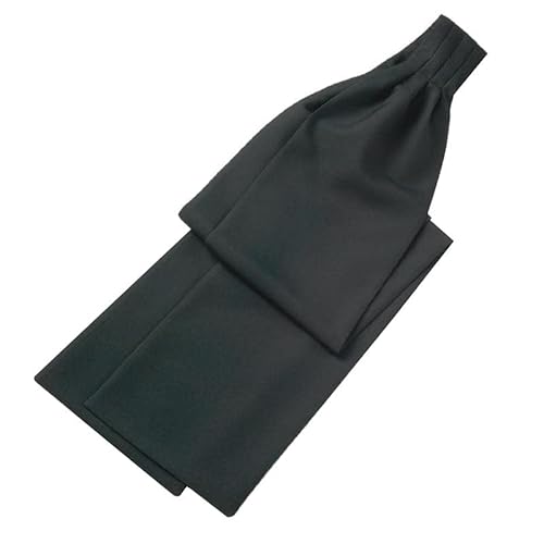 Murphy Robes Liturgical Scarf with Pleated Neck Clergy Tippet, 100" Long, Black