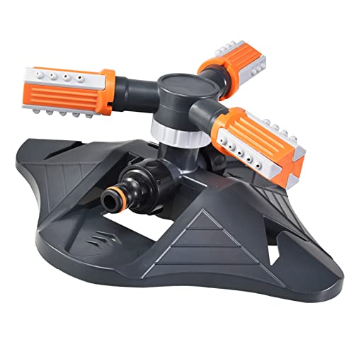 Aspersor de jardim eficiente – Irrigação rotativa automática de 360° para quintal e jardim – Maximiz