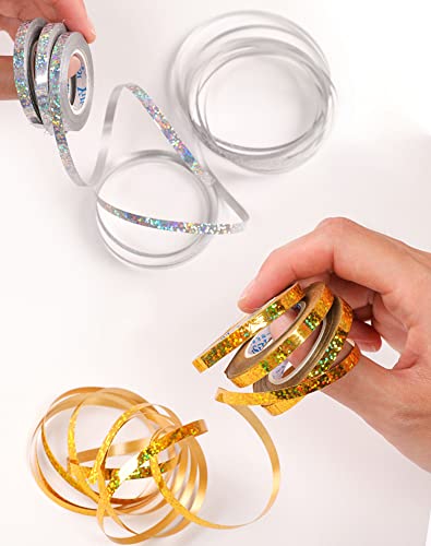 Shiny Curling Ribbon Set, 16 Rolls 5mm Metallic Multicolor Crimped Balloon String Gift Wrapping Bow Ribbon for Wedding Crafts Florist Flower Gift Wrapping Party Decor (10m/Roll) — photo 4