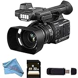 Panasonic AG-AC30 Full HD Camcorder with Touch Panel LCD Viewscreen and Built-in LED Light Body Bundle