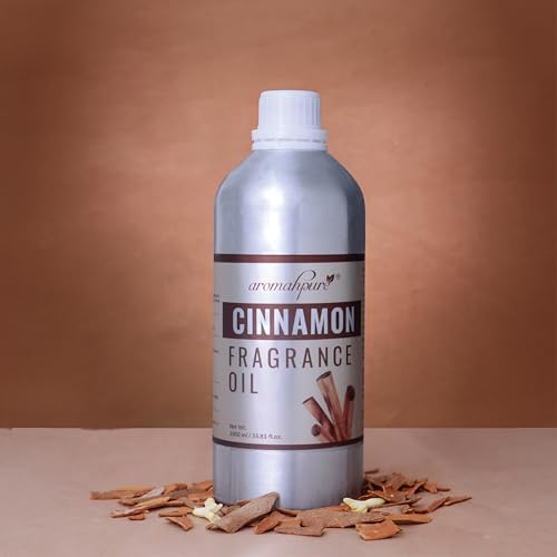 Image of Aromahpure Cinnamon Aroma Oil | 1 liter Undiluted & Natural | Long-Lasting Scent for Aromatherapy, Candle & Soap Making, Diffusers, Room Freshener, Humidifier, Bathroom Revitalizer & Home Essentials