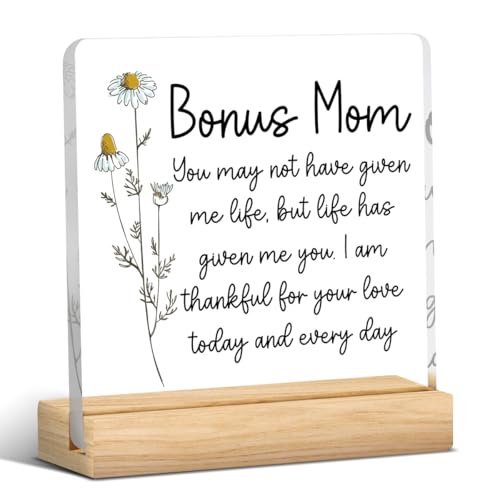 Bonus Mom Gifts from Stepmom Stepdad, Christmas Gifts for Step