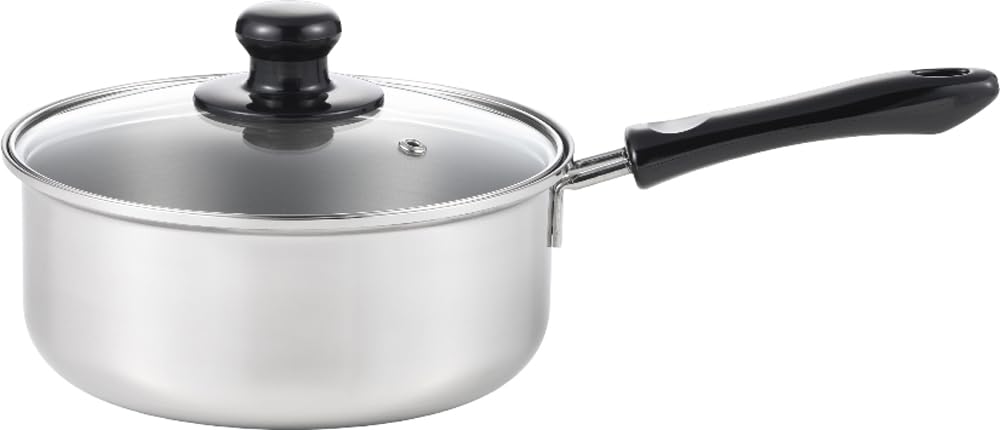 Amazon｜ヨシカワ IH対応 片手鍋 20cm 2.7L ステンレス ガラス蓋 さび