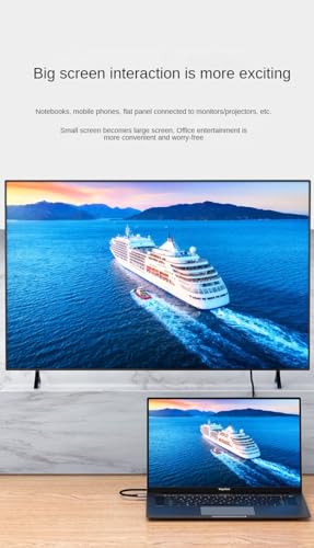 Adaptador USB-C a HDMI hembra con resolución 4K a 60Hz reales para una transmisión de video fluida 4