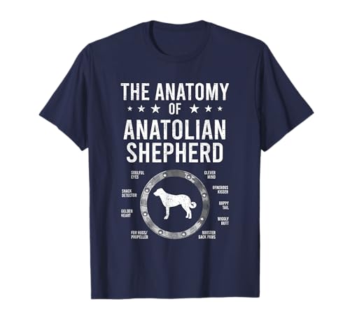 Anatomy of Anatolian Shepherd Dog Lover T-Shirt
