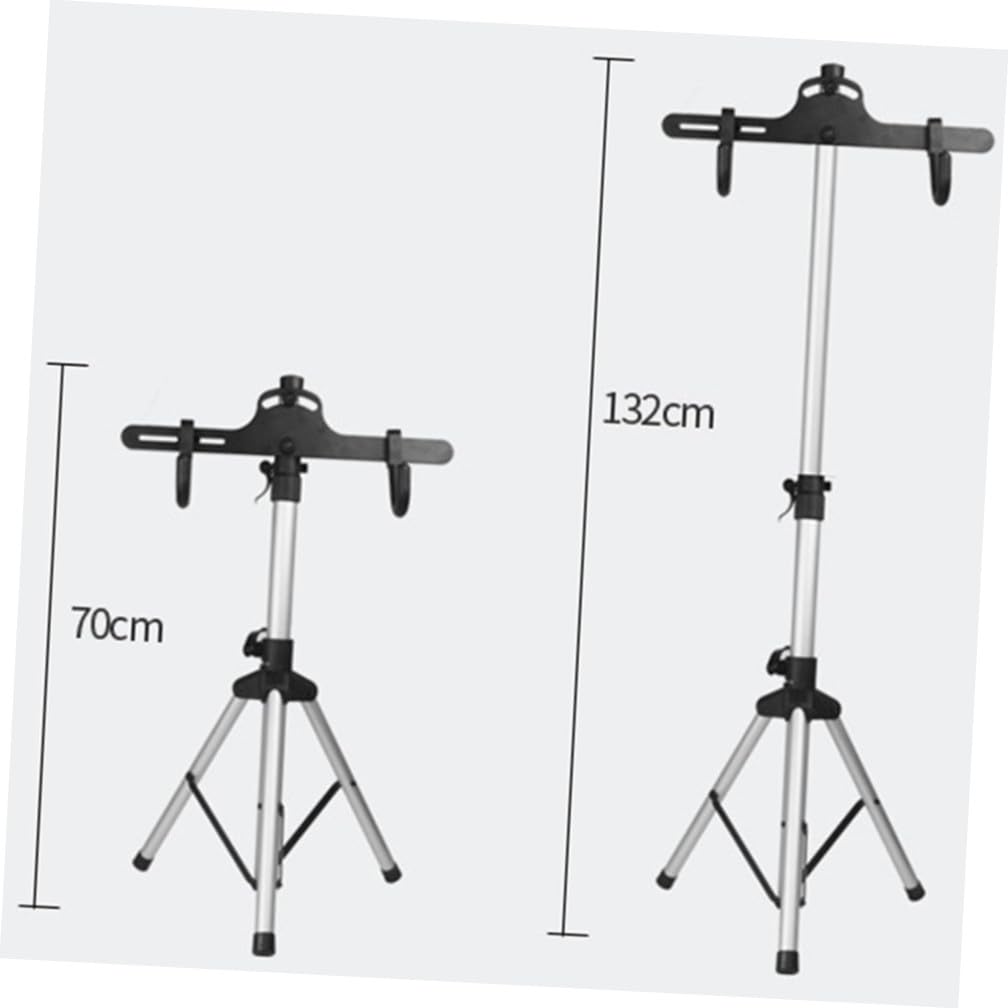 ifundom Cavalletto Bici Manutenzione Pieghevole Telescopico a Tre Livelli | Lega di Alluminio, Portata Massima 50kg, Argento, Uso in Casa e Laboratorio