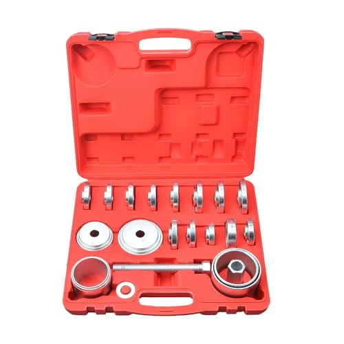 Zoomtools 23PCS Front Wheel Drive Bearing Removal Tools wheel bearing removal tool Adapter Puller Pulley Tool Kit