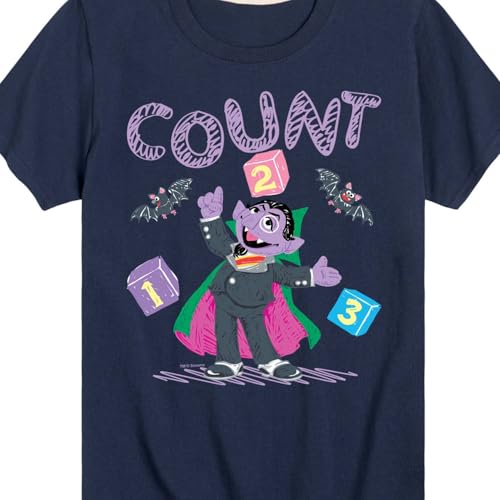 Sesame Street - Count Von Count Doodle - Toddler and Youth Short Sleeve Graphic T-Shirt3
